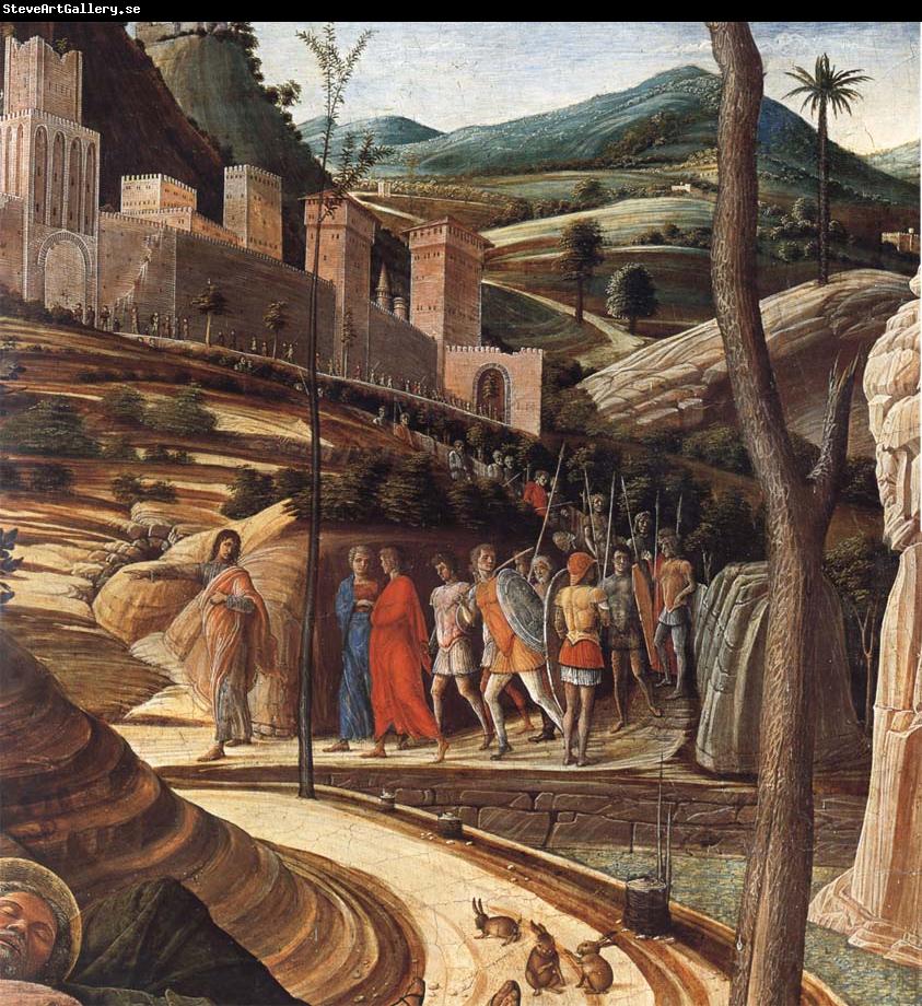 Andrea Mantegna Detail of The Agony in the Garden